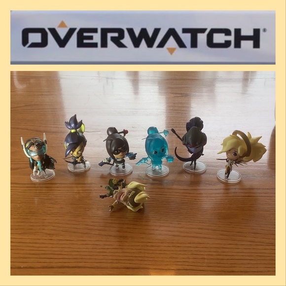 Cute but Deadly Figurines Toys Blizzard Entertainment Overwatch X 7 GUC - Picture 1 of 15
